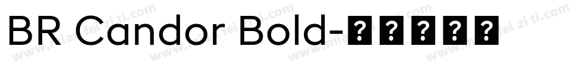 BR Candor Bold字体转换
